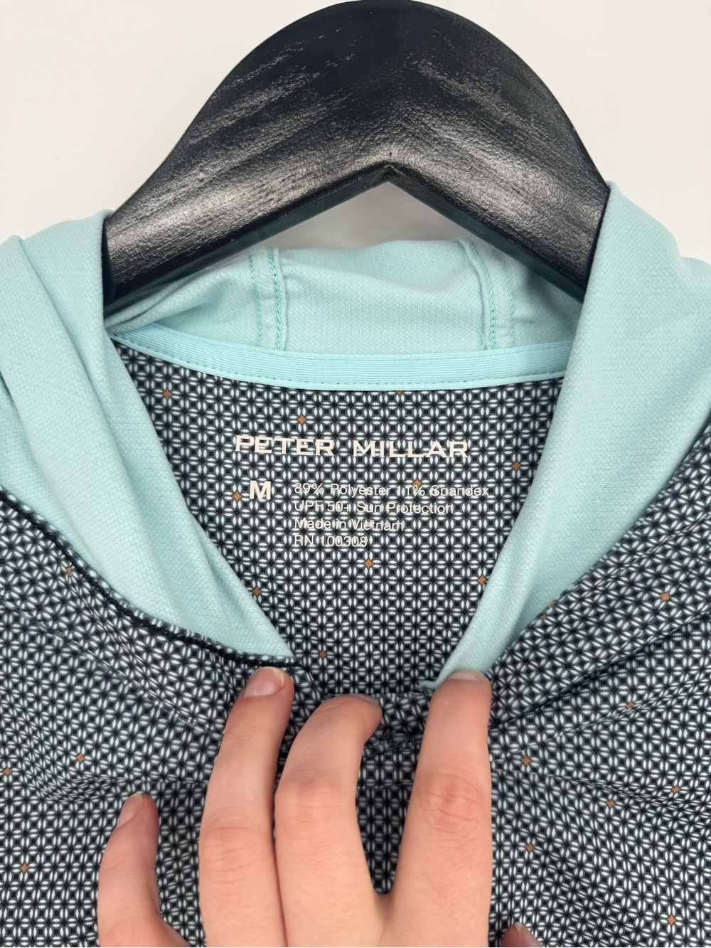 Peter Millar Crown Crafted Women’s Graphite North Star Pine Hoodie Medium Golf - Picture 6 of 9